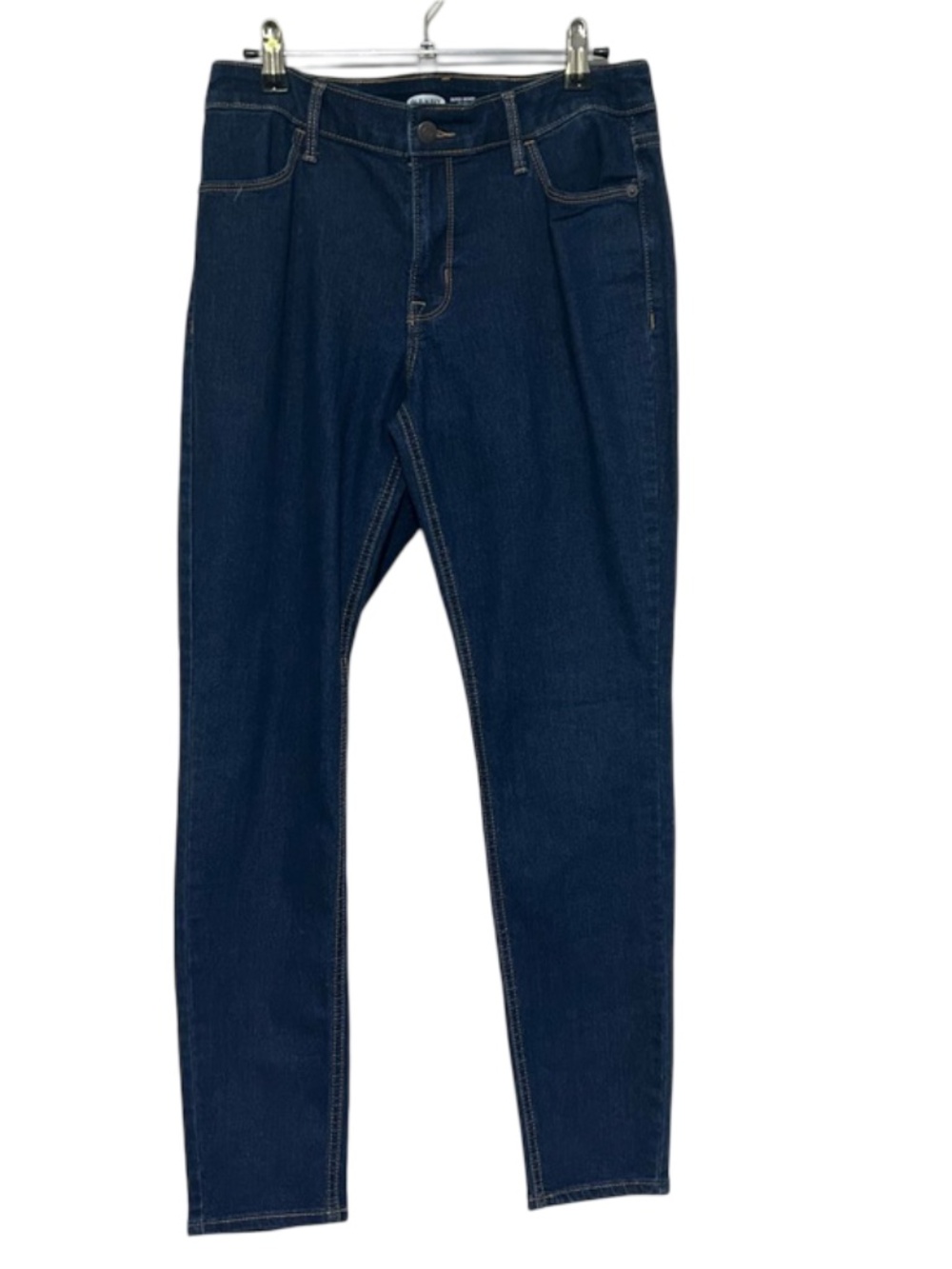 Old Navy Super Skinny Mid Rise Dark Wash Straight Leg Jeans Size 8